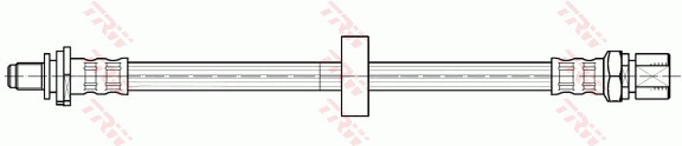 Przewód hamulcowy giętki TRW PHB341 4543427
