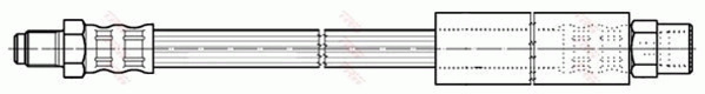 Przewód hamulcowy giętki TRW PHB177 34321154904