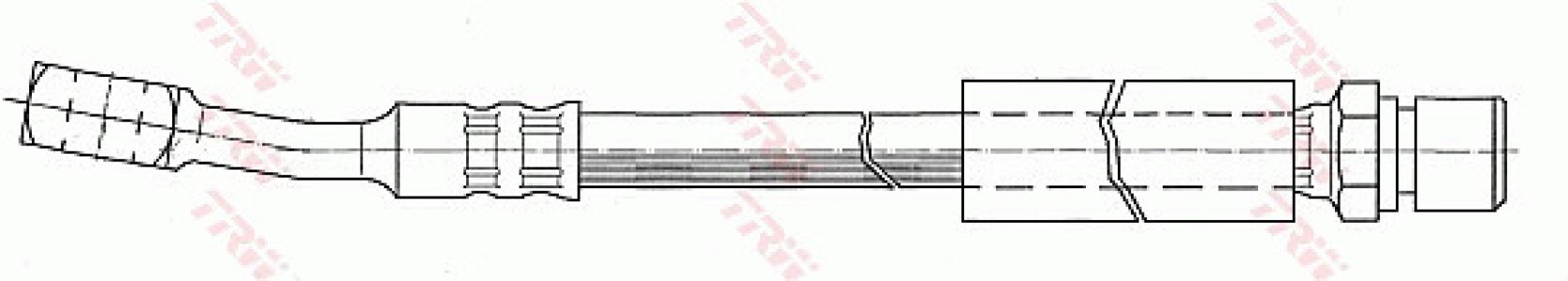 Przewód hamulcowy giętki TRW PHD288 562095