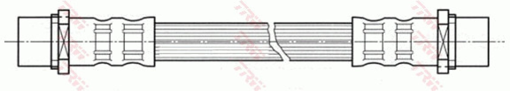 Przewód hamulcowy giętki TRW PHA419 5562078