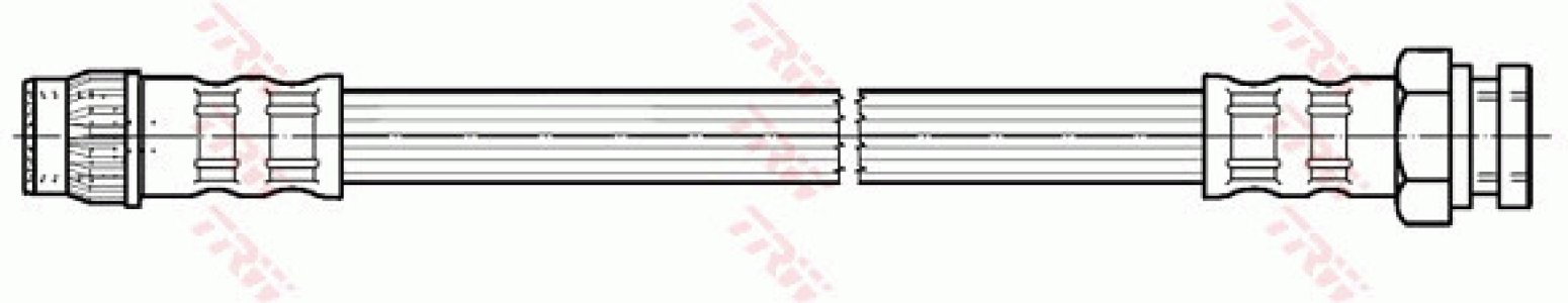 Przewód hamulcowy giętki TRW PHA422 4806A1