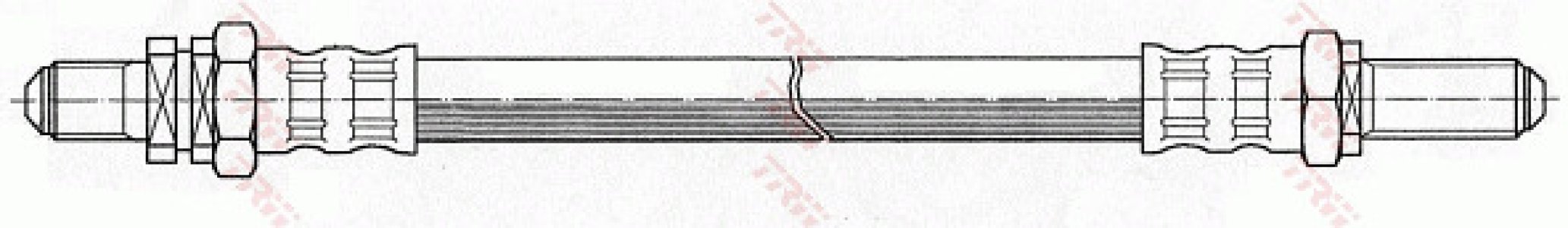Przewód hamulcowy giętki TRW PHC278 1018615
