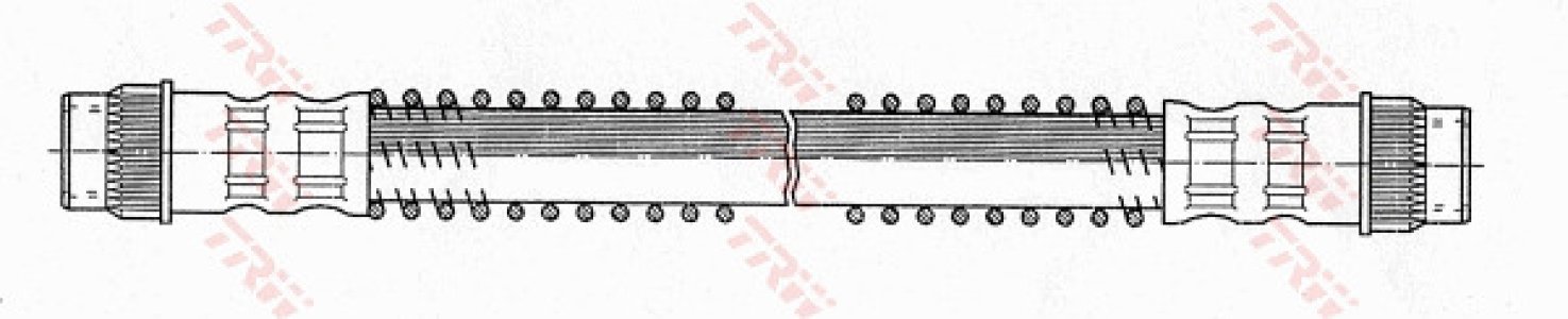 Przewód hamulcowy giętki TRW PHA319 480667