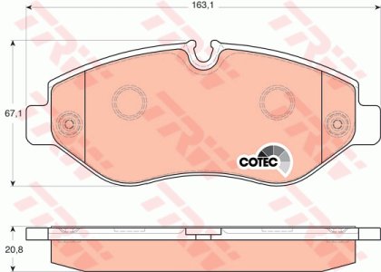 Klocki hamulcowe TRW GDB1698 29192208