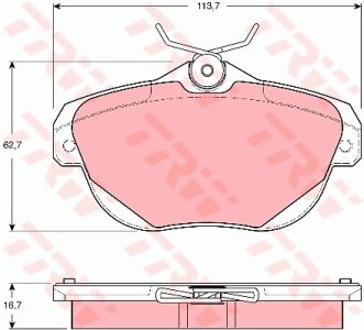 Klocki hamulcowe TRW GDB1664 24462167