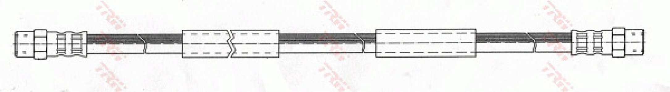 Przewód hamulcowy giętki TRW PHA339 251611775B