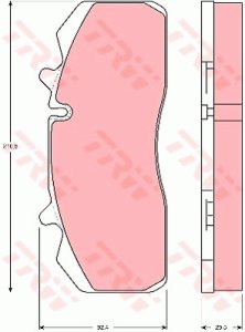 Klocki hamulcowe TRW GDB5083 29126300