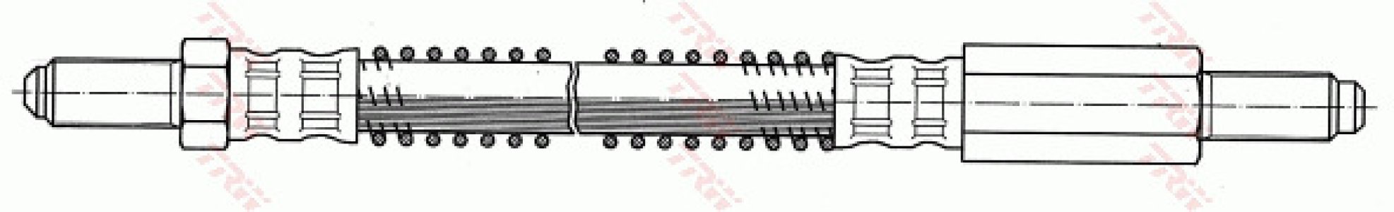 Przewód hamulcowy giętki TRW PHC193 GBH319