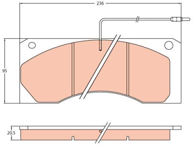 Klocki hamulcowe TRW GDB5066 29044205