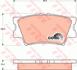 Klocki hamulcowe TRW GDB3426 446642060