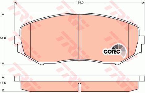 Klocki hamulcowe TRW GDB3443 5520065J11