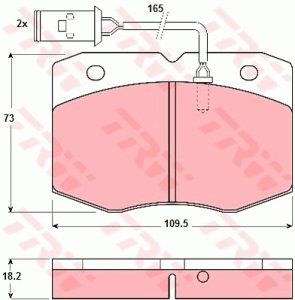 Klocki hamulcowe TRW GDB1111 29038183