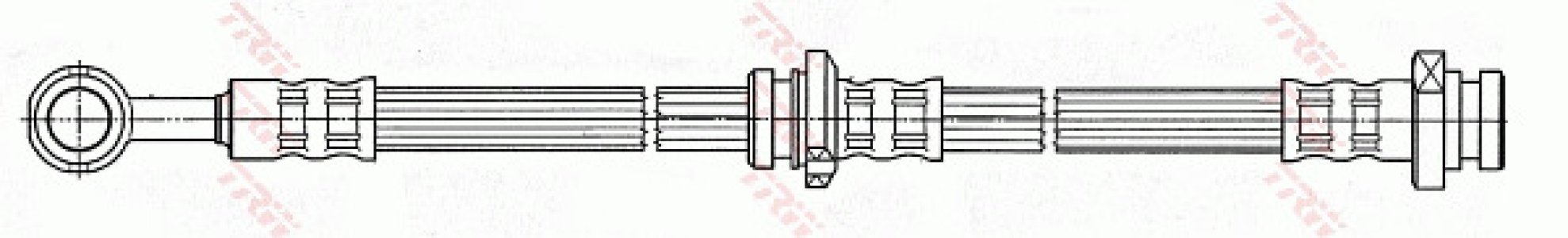 Przewód hamulcowy giętki TRW PHD488 462144U011