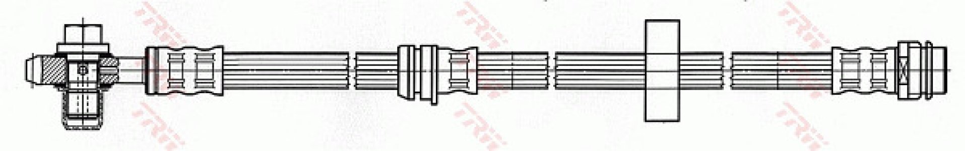 Przewód hamulcowy giętki TRW PHD489 8Z0611707C