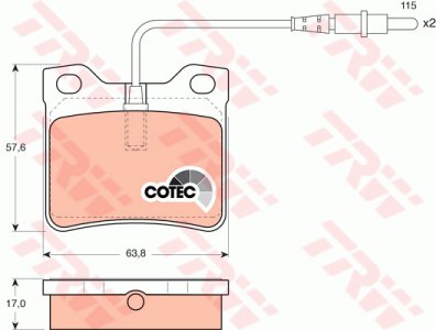 Klocki hamulcowe TRW GDB985 21278170