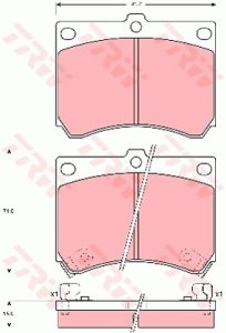 Klocki hamulcowe TRW GDB1029 21539145