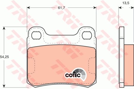 Klocki hamulcowe TRW GDB294 20687135