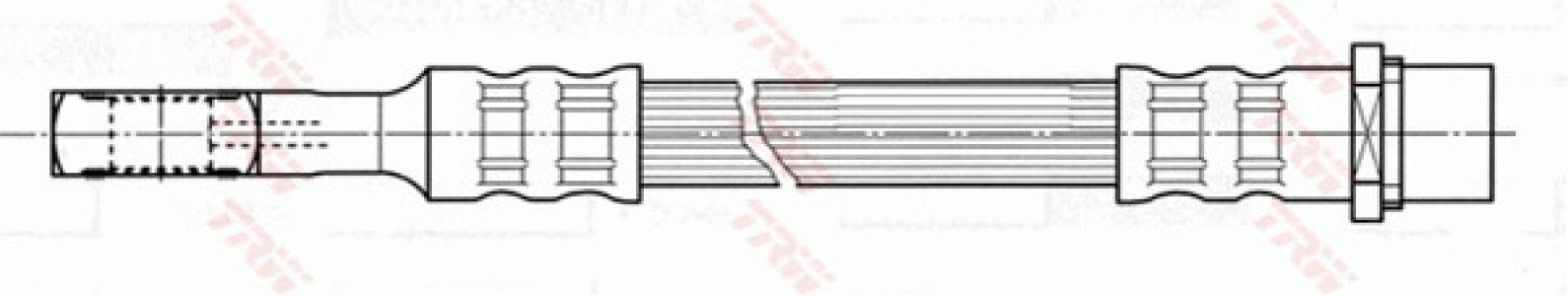 Przewód hamulcowy giętki TRW PHD471 5562079