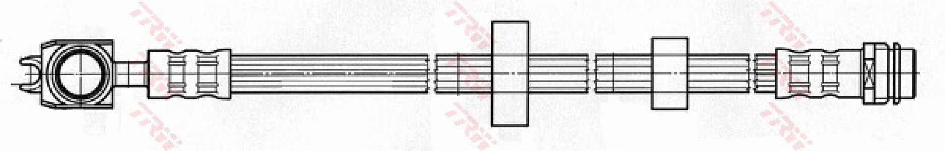 Przewód hamulcowy giętki TRW PHD455 6E0611701A