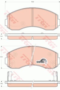 Klocki hamulcowe TRW GDB3434 0K60B3328ZA