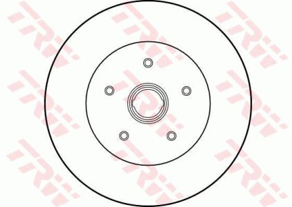 Tarcza hamulcowa TRW DF1524S 251407617A
