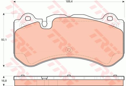 Klocki hamulcowe TRW GDB1710 44208420