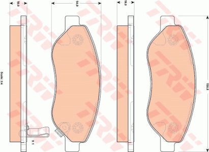 Klocki hamulcowe TRW GDB1713 24550195