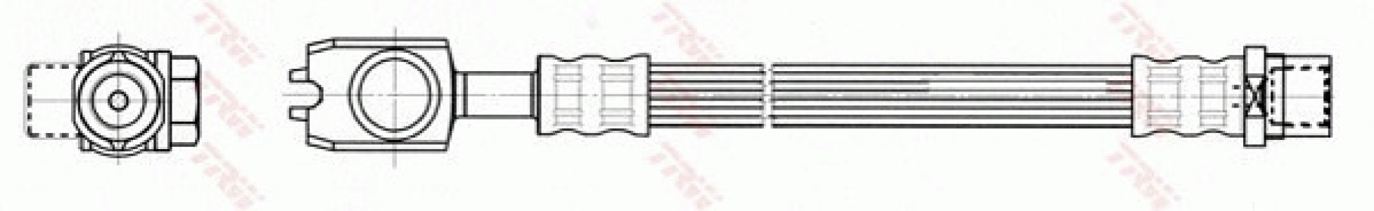 Przewód hamulcowy giętki TRW PHD557 4B0611775A
