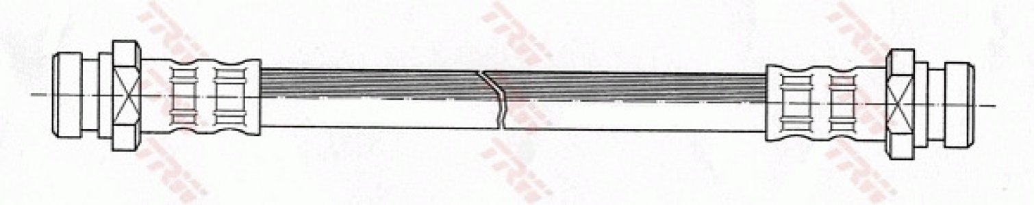 Przewód hamulcowy giętki TRW PHA427 MB950626
