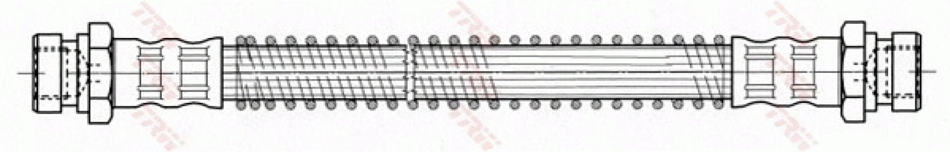Przewód hamulcowy giętki TRW PHA436 587381C000