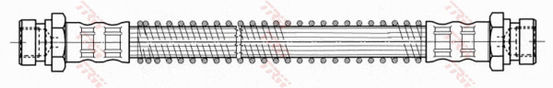Przewód hamulcowy giętki TRW PHA436 587381C000