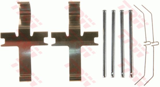 Zestaw montażowy klocków hamulcowych TRW PFK589 551098800