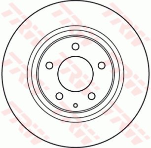 Tarcza hamulcowa TRW DF4967 F15126251