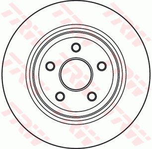 Tarcza hamulcowa TRW DF4979S 5290731AA