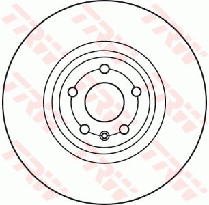 Tarcza hamulcowa TRW DF6041S 8J0615301