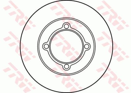Tarcza hamulcowa TRW DF2662 DA0133251