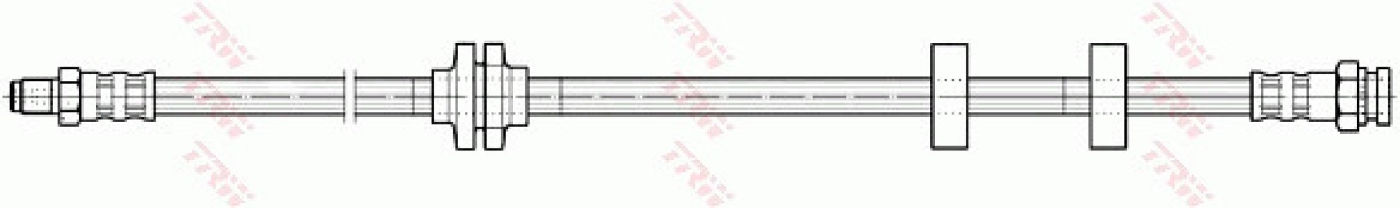 Przewód hamulcowy giętki TRW PHB595 46784455