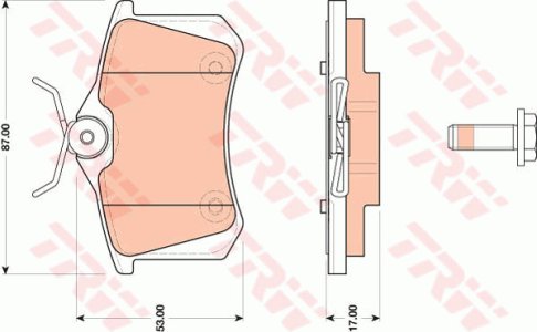 Klocki hamulcowe TRW GDB1813 425420