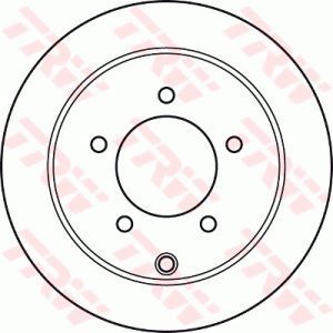 Tarcza hamulcowa TRW DF4973 MN116332 tył