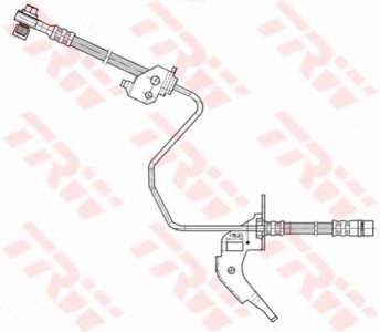 Przewód hamulcowy giętki TRW PHD566 5562248