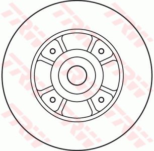 Tarcza hamulcowa TRW DF2706BS 7701204302