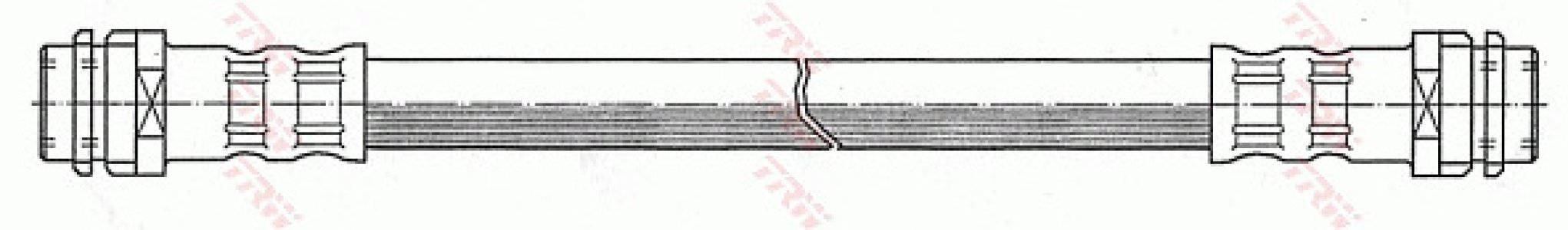 Przewód hamulcowy giętki TRW PHA491 8Z0611775B