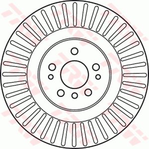 Tarcza hamulcowa TRW DF6013S 1644210512