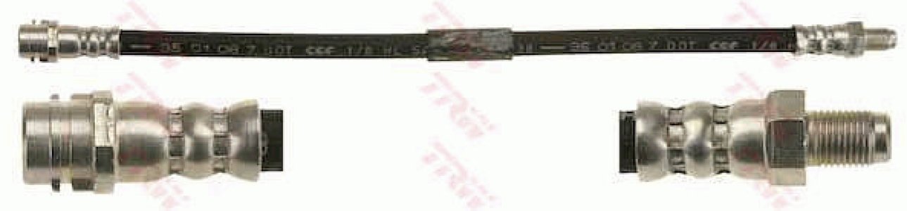 Przewód hamulcowy giętki TRW PHB519 1634200748