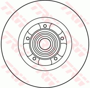 Tarcza hamulcowa TRW DF6044BS 402020003R