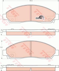 Klocki hamulcowe TRW GDB3466 8973682520