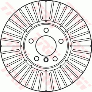 Tarcza hamulcowa TRW DF6003S 34116766871