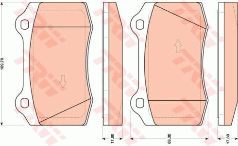 Klocki hamulcowe TRW GDB1772 1230725