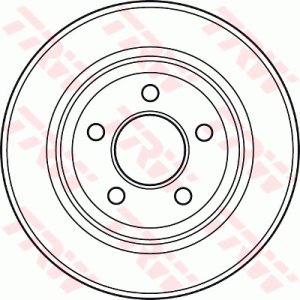 Tarcza hamulcowa TRW DF4882 4683259