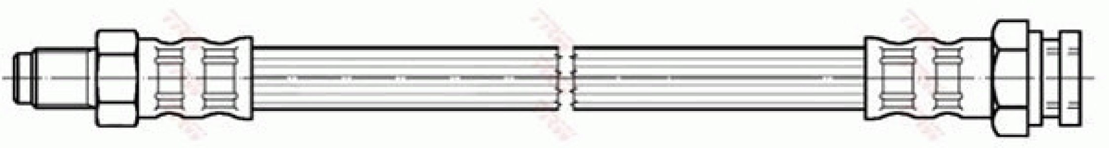 Przewód hamulcowy giętki TRW PHB486 4806C8